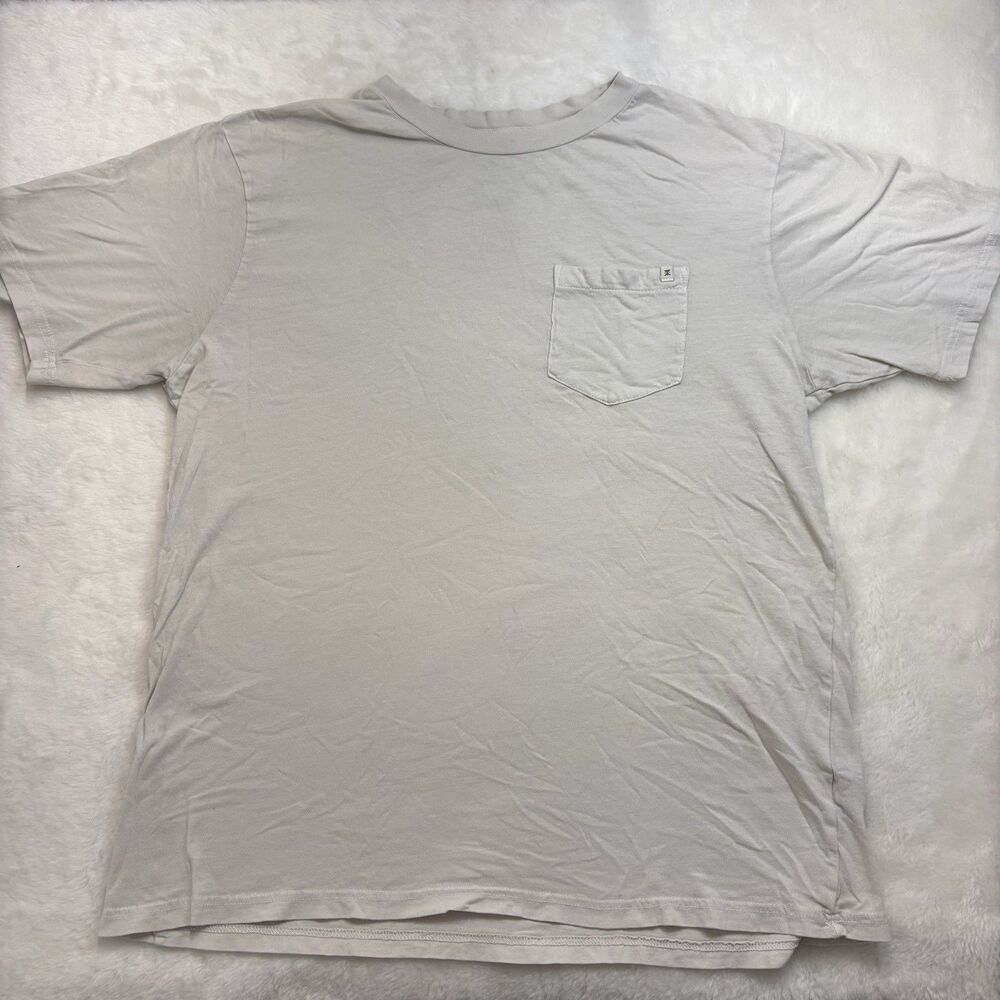 Roark Men's Solid Short Sleeve pocket T Shirt Large 100% Cotton Pigment Dyed